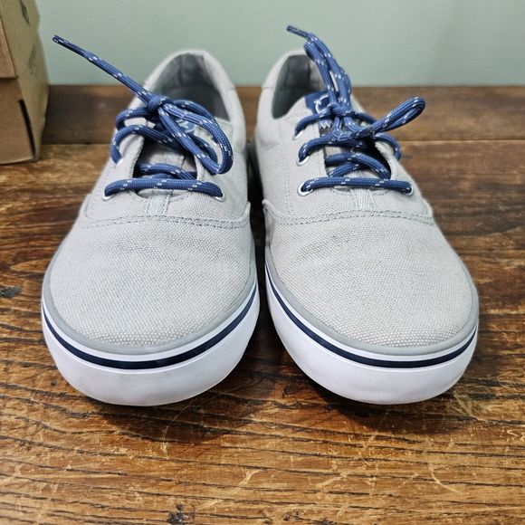 Sperry Top Sider Boys‎ STK266654 Size 3M Gray White Lace Up - Picture 2 of 6